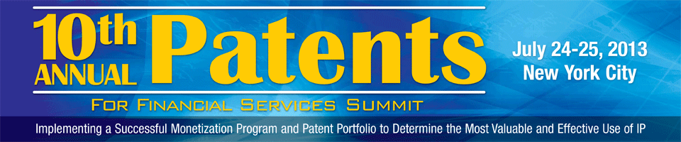 10th Annual Patents for Financial Services Summit  